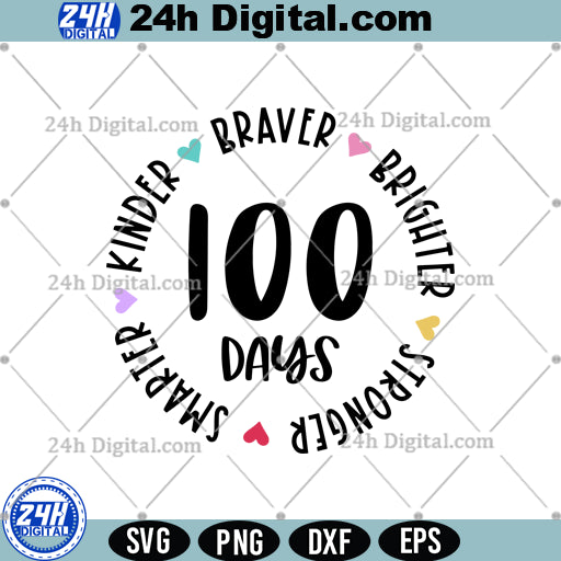 100 days svg