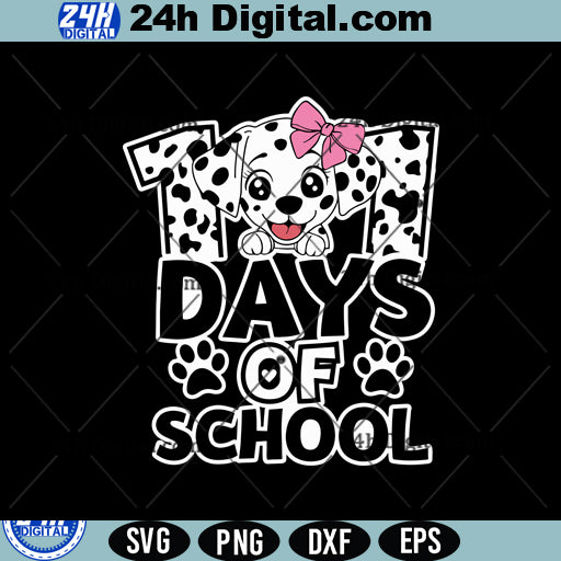 101 Days School Girl Svg Png