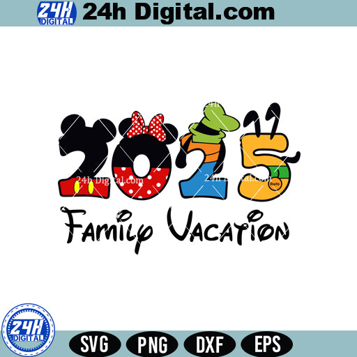 2025 Family Vacation Svg