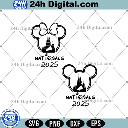 Disney Nationals 2025 Svg Bundle