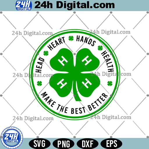 4H Club Clover SVG