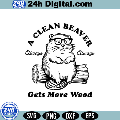 Funny Beaver Svg