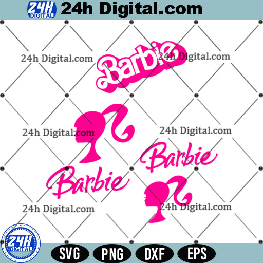 Retro Barbie SVG bundle