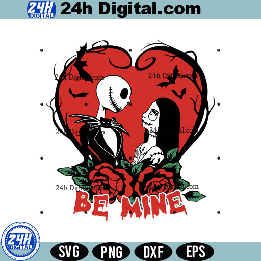 Nightmare Before Christmas Valentine SVG