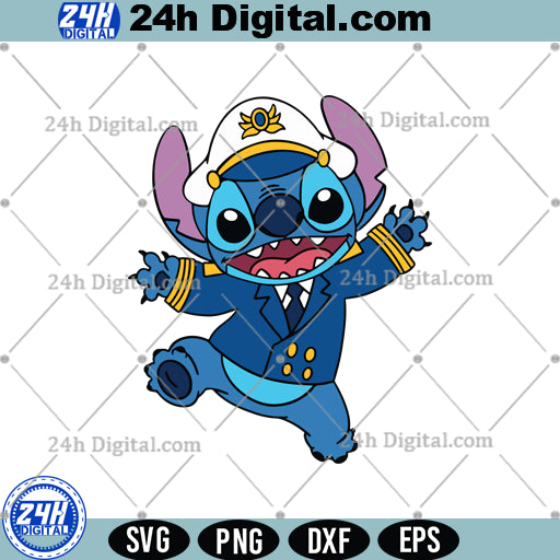 Stitch pirate SVG