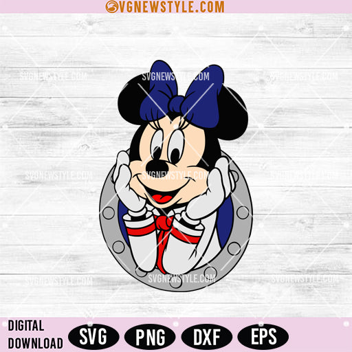 Minnie Mouse Cruise Ship SVG