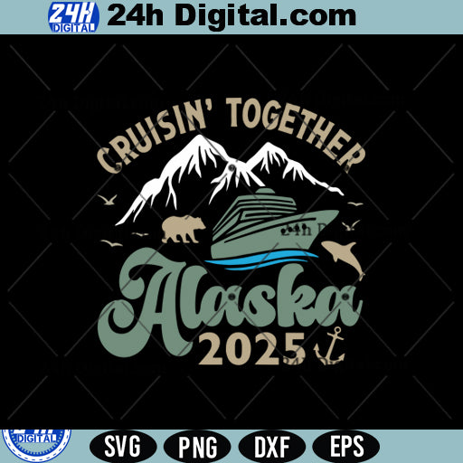 Alaska cruise 2025 SVG