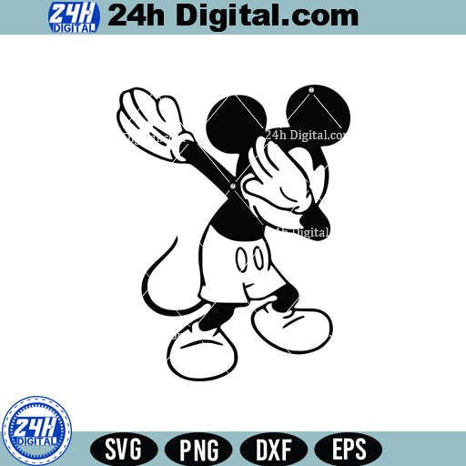 Cartoon Mickey Dab SVG