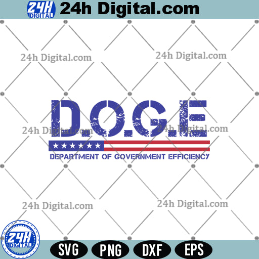 Government Efficiency Svg Png, Dogecoin Svg for Cricut & Sublimation