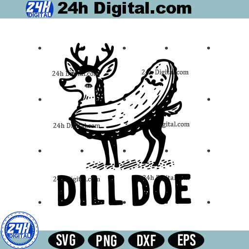 Funny Dill Doe SVG Png