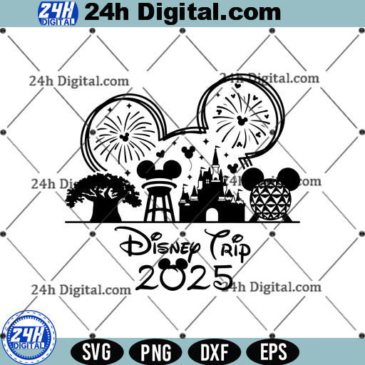 Disney Vacation 2025 SVG