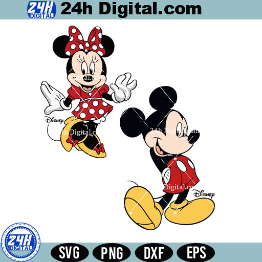 Mickey and Minnie Mom Dad SVG