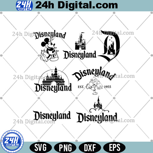 Vintage Disneyland Mickey Mouse SVG Bundle