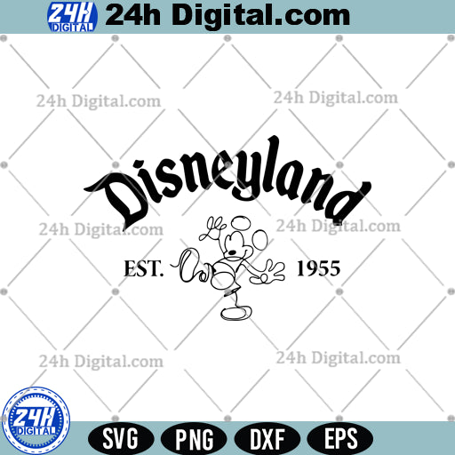 Retro Disneyland 1955 SVG