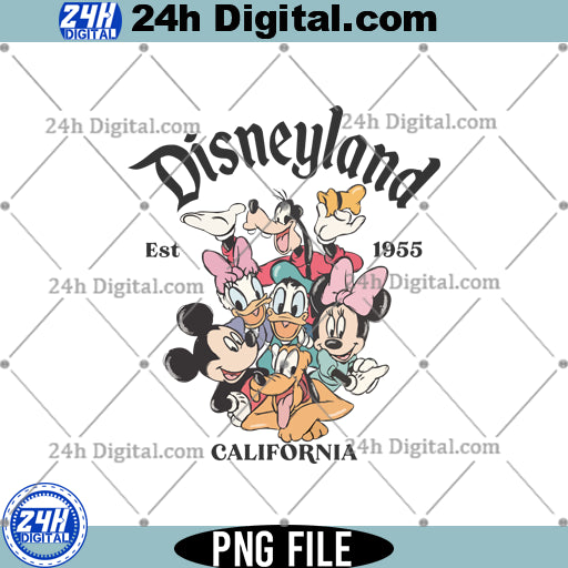 Retro Disneyland PNG, Disney Trip Family Png, Instant Download