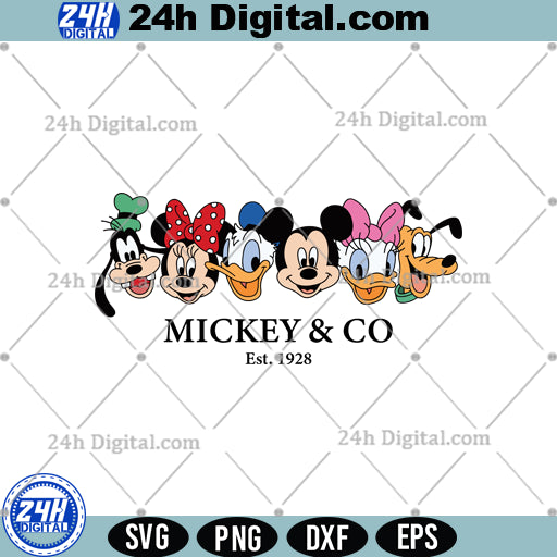 Disney Mouse and Company SVG