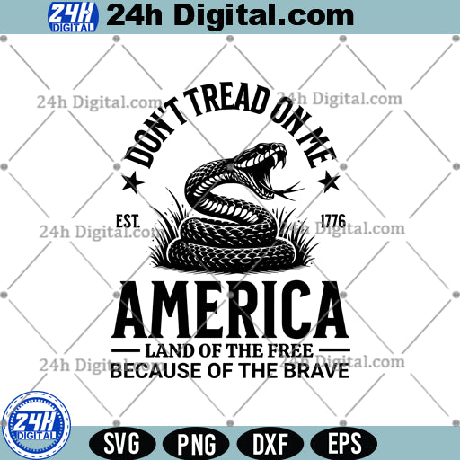 Libertarian Don't Tread on Me SVG, 1776 svg, Cricut, Silhouette