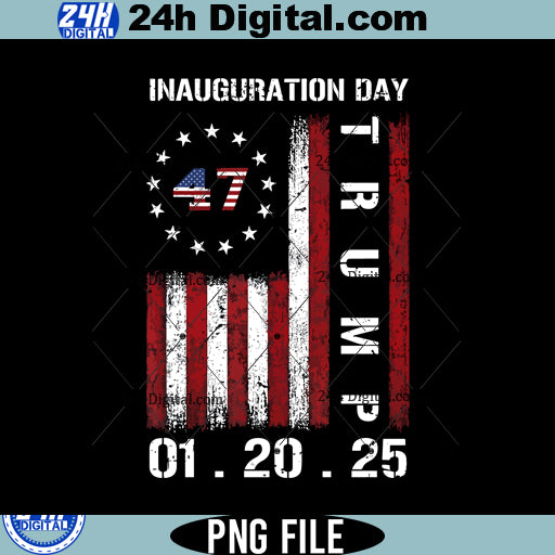 47th President USA Flag Design PNG