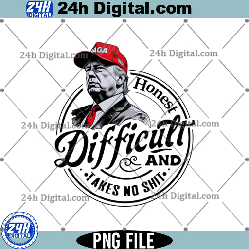 Trump Funny Design, MAGA hat clipart PNG, Instant Download