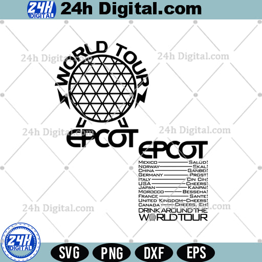 Disney Epcot SVG Bundle