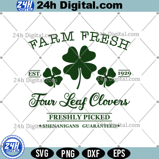 Four Leaf Clovers Svg