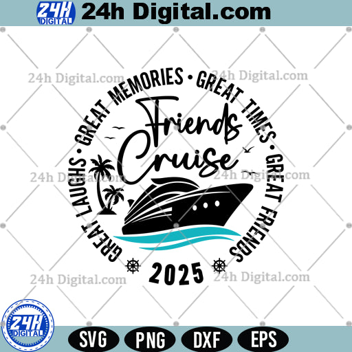 Friends Cruise Svg