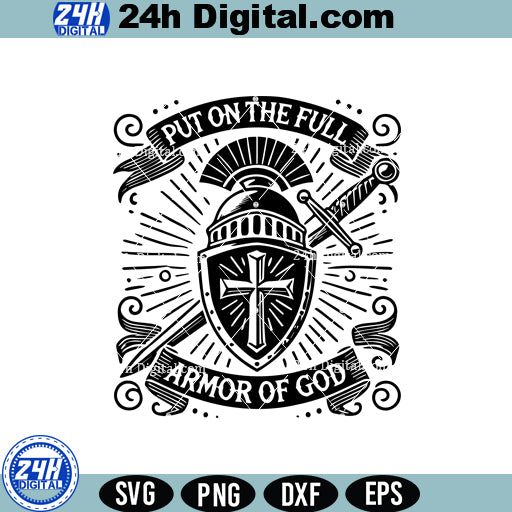 Full Armor of God Scripture SVG