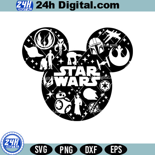 Star Wars Mouse Ears SVG