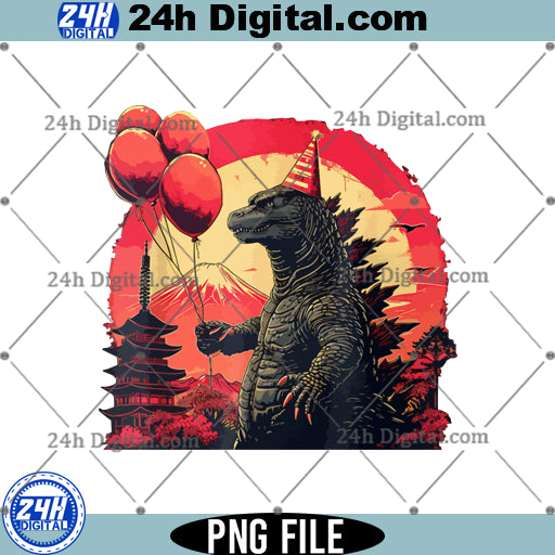 Godzilla birthday design