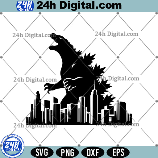 Godzilla cut file SVG