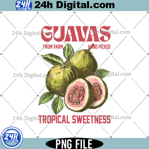 Vintages Guavas Label Png