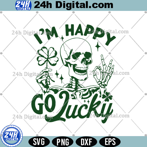 St Patricks Skeleton Svg