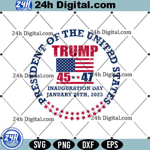 Donald Trump Inauguration Day SVG