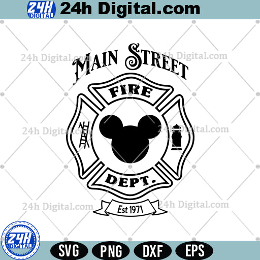 Vintage fire department SVG, Firefighter SVG for Cricut & Silhouette