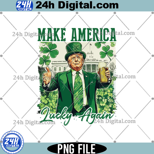 Trump St patricks png, Funny Political St. Patrick’s PNG, Instant download