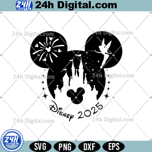  Disney Castle 2025 SVG