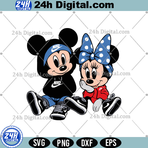 Mickey Minnie Head Svg