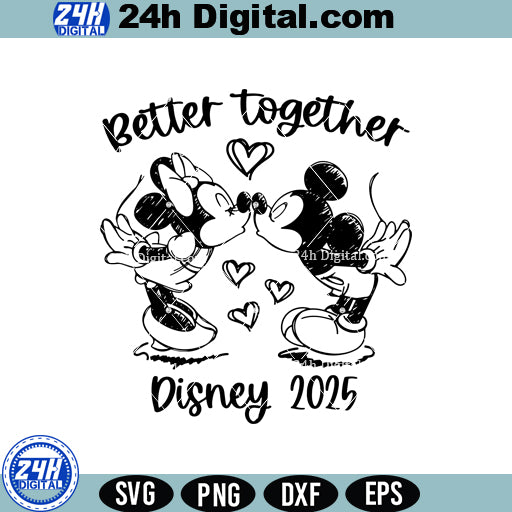 Mickey and Minnie Valentines SVG