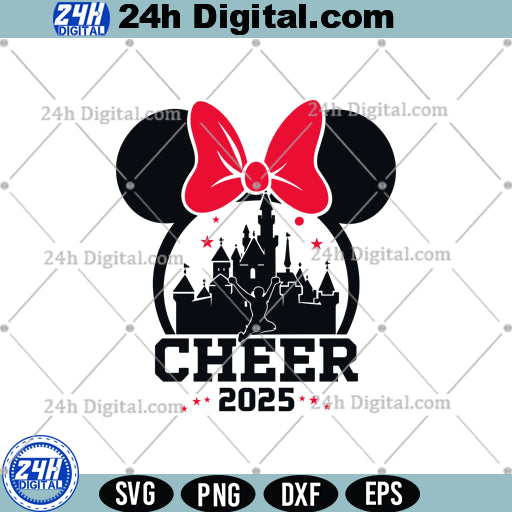 Minnie Cheer Bow SVG