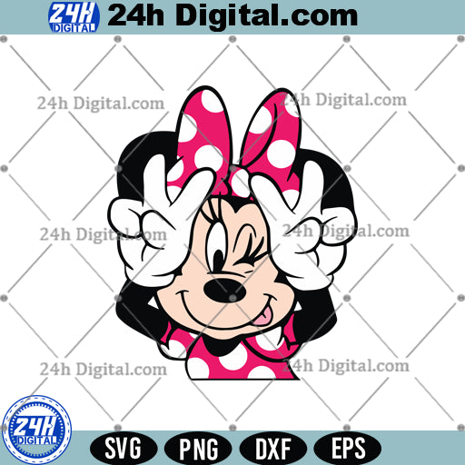 Minnie Mouse Head SVG