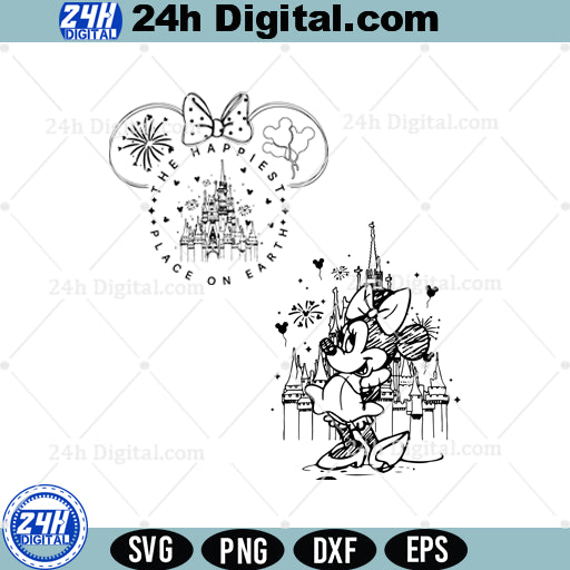 Minnie Ears Castle SVG Bundle