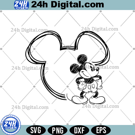 Disney Mickey Mouse Friends SVG Cut Files, Mouse Friends Clipart for Cricut