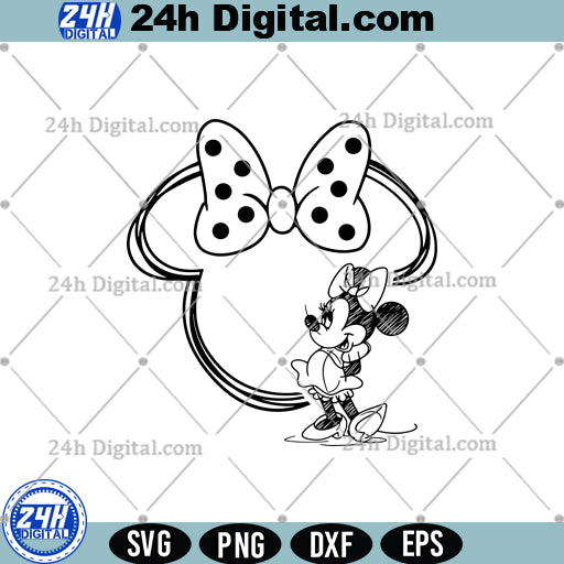 Disney Minnie & Friends SVG, Minnie Mouse Friends Clipart for Cricut