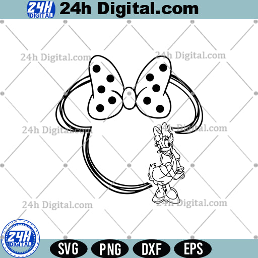 Disney Duck and Mouse Friends SVG, Png, Dxf, Instant Download