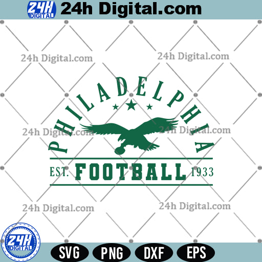 Philly Eagles Football SVG