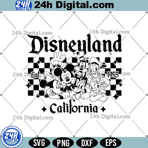 Vintage Disney Friends SVG