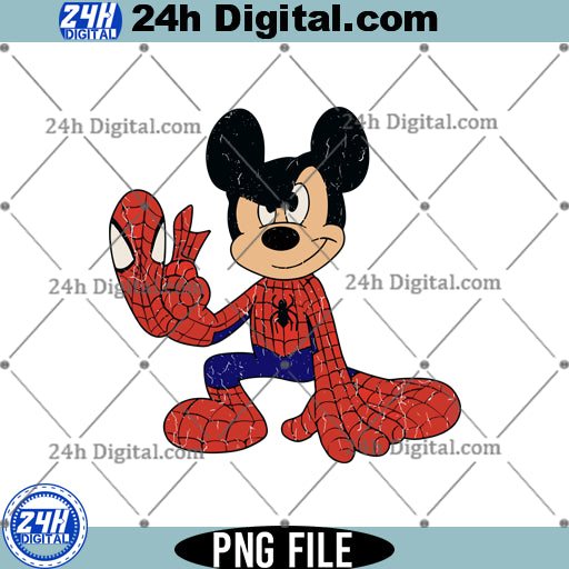 Vintage Spider Mouse PNG