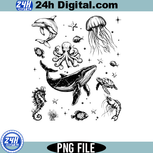 Ocean Creatures Png Files