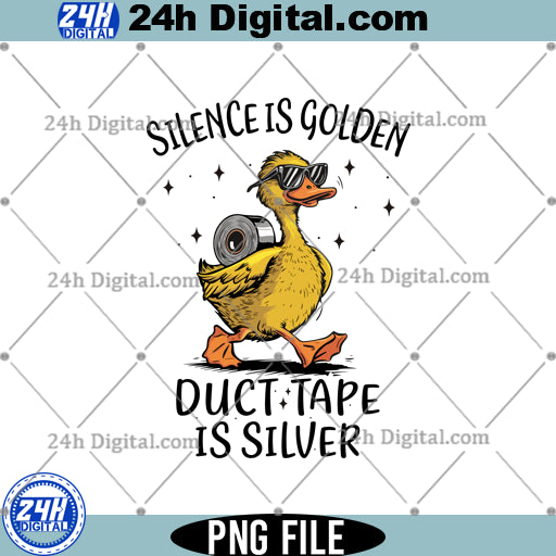 Silence is golden funny Png