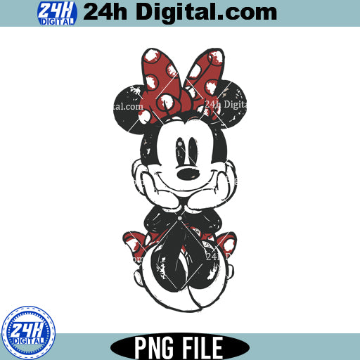 Disney Minnie Mouse Sketch PNG